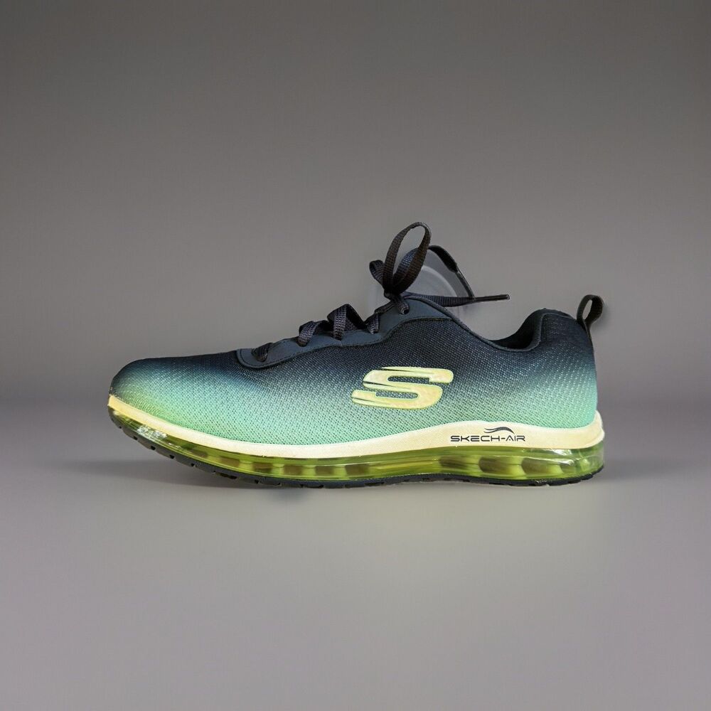 Skechers Skech-Air 12640 Women 9.5 Running Shoes Sneakers Blue Teal Euc Ombre